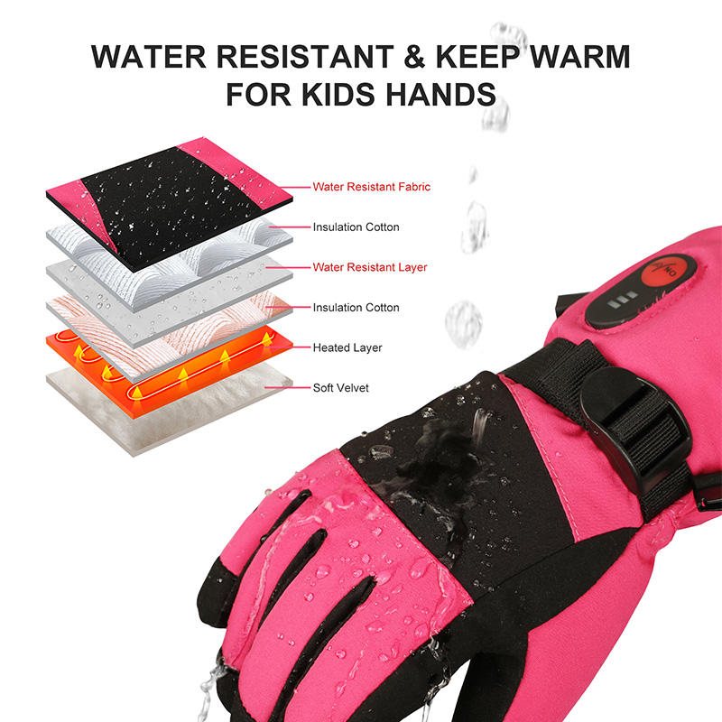 2026 Heated Gloves Kids Childr - Ski Glove Waterproof ulasan dan harga