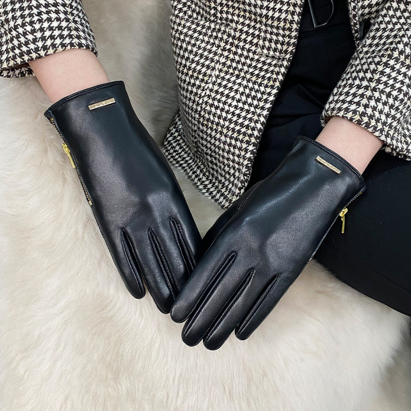 Women Fashion Slim Fit Top Lay - Leather Driving Glove ulasan dan harga