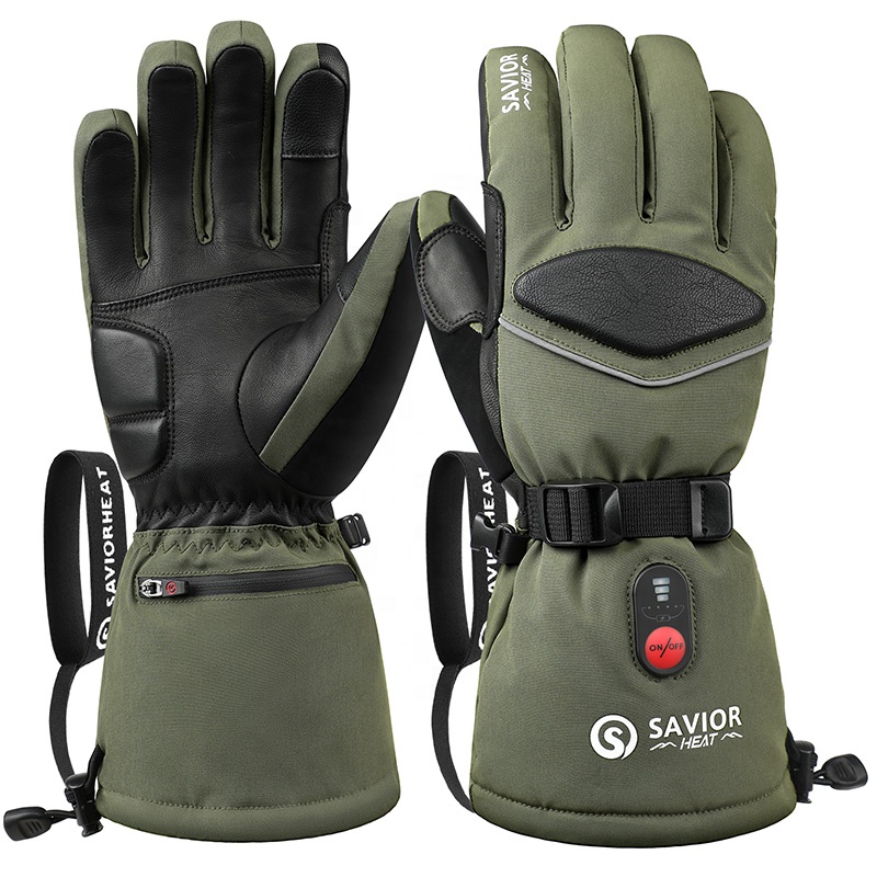 Green 7.4V 3000mAh Outdoor War - Ski Glove Waterproof ulasan dan harga