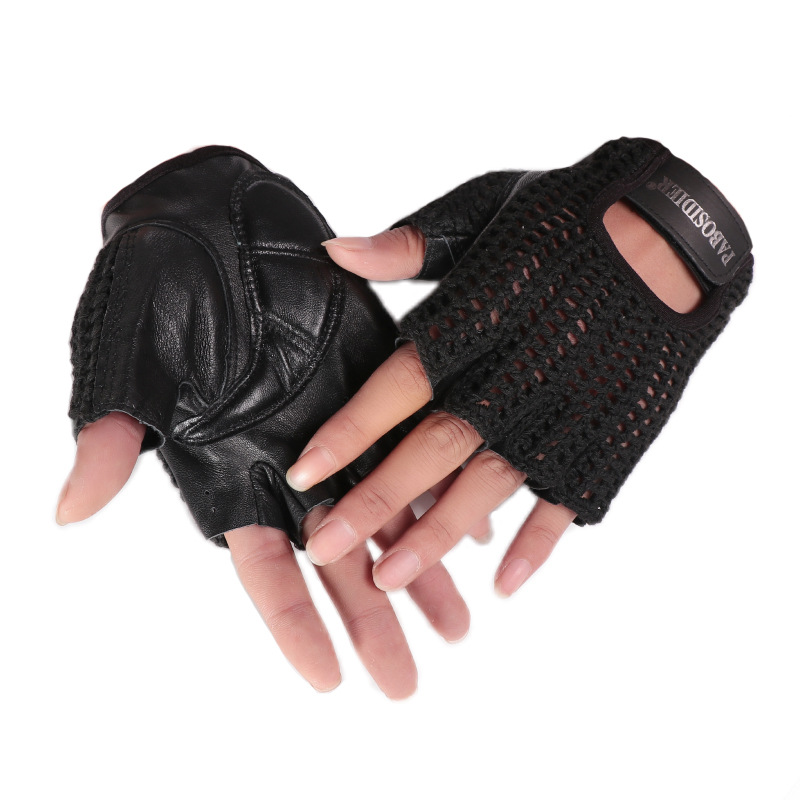 Unisex Summer Half Finger Retr - Leather Driving Glove ulasan dan harga